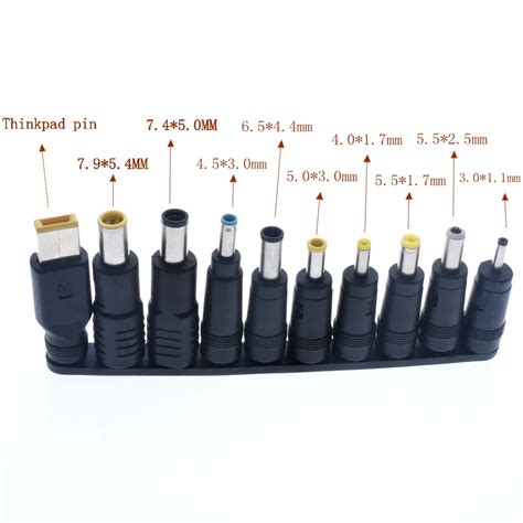 10 Db 5,5X2.1Mm Multi-Típusú Hím Dugók Dc To Ac Power Adapter Kábelek ...