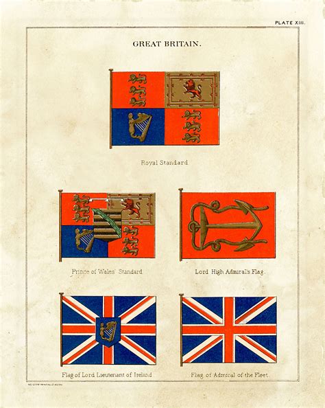 Great Britain Naval Flags | Naval flags, Flag, Admiral of the fleet