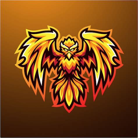 Premium Vector | Phoenix mascot logo