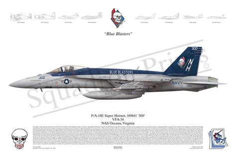 VFA-34 F/A-18E Super Hornet print - Print | Squadron Prints