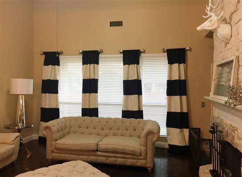 Custom Black and Cream Striped Curtains Stripes Color - Etsy