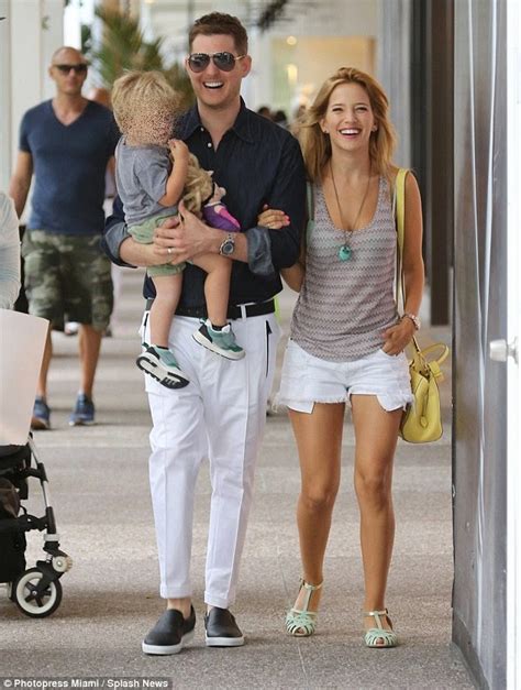 His Everything! Michael Buble and model wife Luisana Lopilato shower sweet son Noah with kisses ...