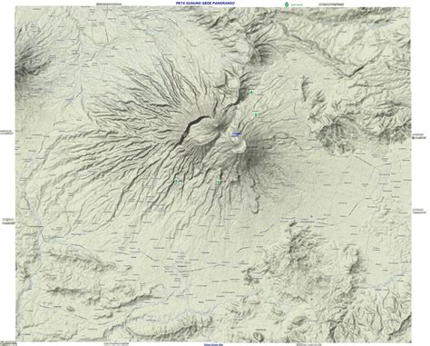 TAKJUB INDONESIA: Peta Topografi Gunung Gede Pangrango skala 25k