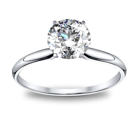 1ct. Round cut Natural Diamond Solitaire Diamond Engagement Ring (GIA Certified) | Diamond Mansion