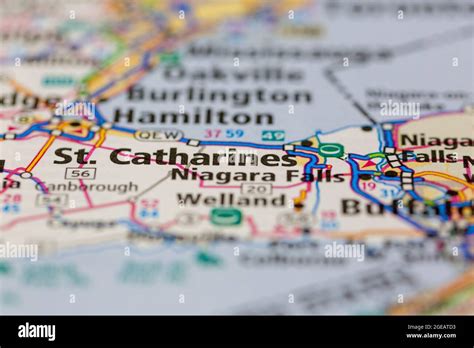 St catharines on a map hi-res stock photography and images - Alamy