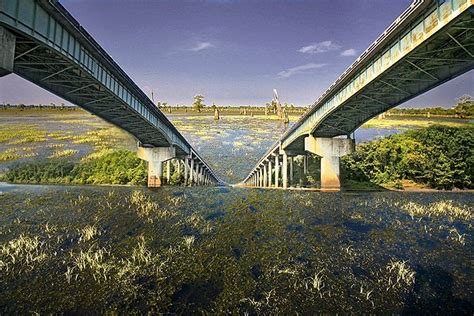 Atchafalaya Basin and Its Bridge by PhotoRyno | Basin, Bridge, Photography contests