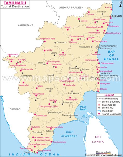 Tamil Nadu Map, Map of Tamil Nadu India, India Maps, Maps India, Maps ...