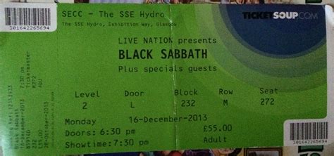 Home of Metal | Black Sabbath – ’13’ tour 2013, Glasgow SSE Hydro