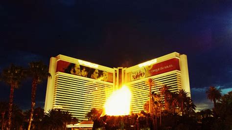 The Volcano at the Mirage Erupts Nightly in Las Vegas