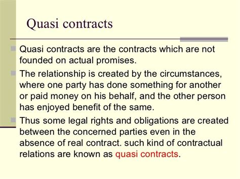 🎉 A quasi contract. Definition of QUASI CONTRACT • Law Dictionary • keplarllp.com. 2019-01-28