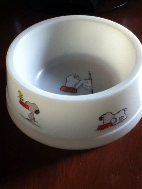 Bowl dog bowl snoopy Charlie Brown peanuts by ariannsattic on Etsy