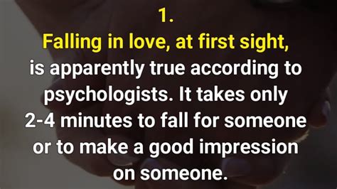 Psychological Facts About Love