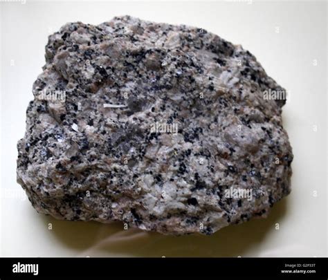 A piece of Granite. A common type of intrusive, felsic, igneous rock. Phaneritic and granular in ...