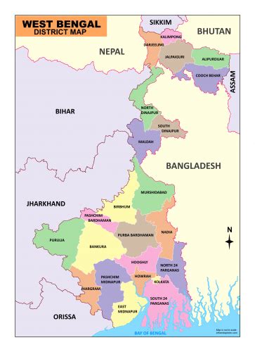 West Bengal Map Download Free Map In Pdf - Infoandopinion