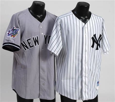 Collection of Four Yankee Future Hall Of Famers Jerseys (Clemens, A-Rod, Jeter and Rivera)