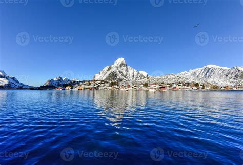 Winter in Reine, Lofoten Islands, Norway. 16162738 Stock Photo at Vecteezy