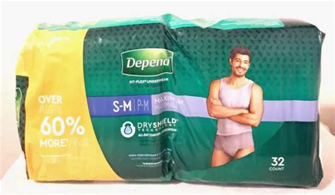 DEPEND FIT-FLEX INCONTINENCE Underwear for Men, Maximum Absorbency, S/M, 32 Ct $18.00 - PicClick