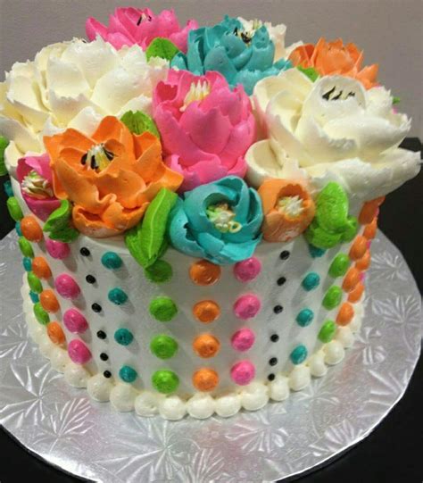 Beautiful flower bouquet birthday cake | Cake decorating, Cake, Cake creations