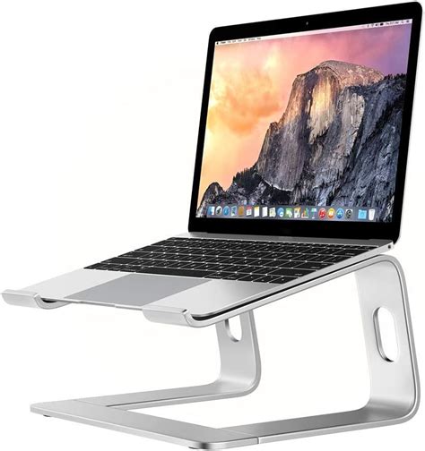 GRANDIX Laptop Stand Ventilated Computer Holder Updated Ergonomic ...