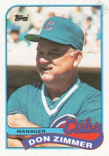 DON ZIMMER ( 1989 ) | Mlb chicago cubs, Chicago cubs baseball, Chicago ...