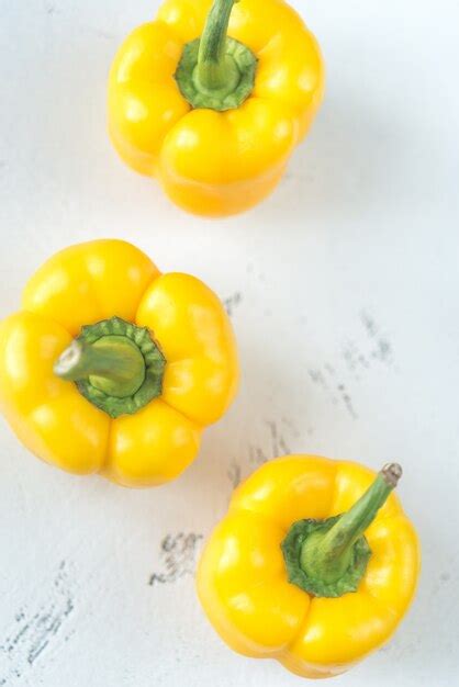 Premium Photo | Fresh yellow bell peppers