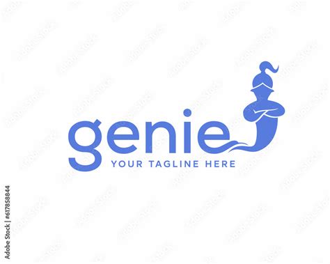 genie logo design vector template Stock Vector | Adobe Stock