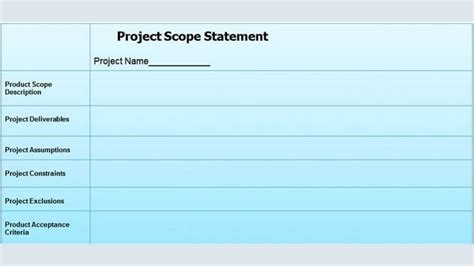 How to Write a Project Scope Statement?