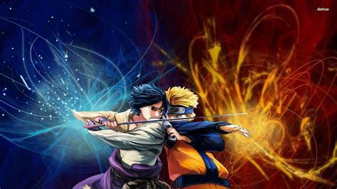 Sasuke Uchiha Vs Naruto Uzumaki Shippuden Wallpapers - Wallpaper Cave