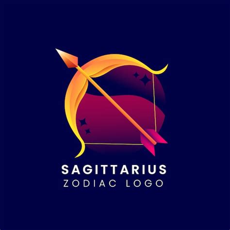 Premium Vector | Sagittarius logo template