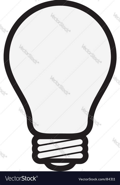 Light bulb Royalty Free Vector Image - VectorStock