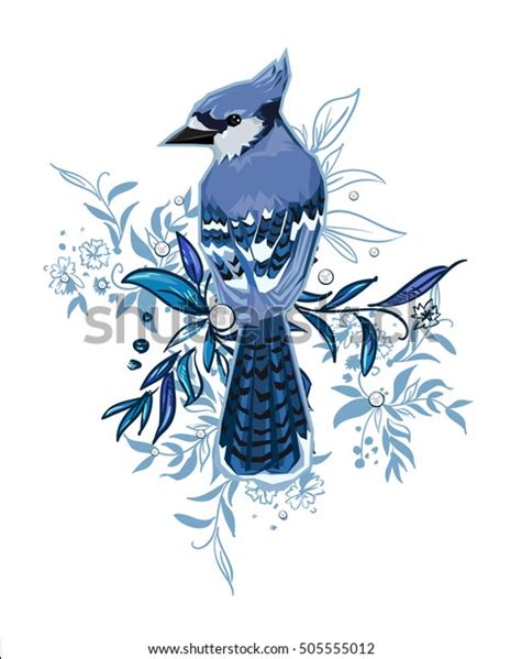 Blue Jay Bird Vector Illustration Bird Stock Vector (Royalty Free ...