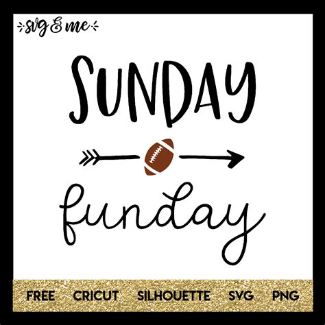 Free SVG Football Sunday Funday - SVG & Me