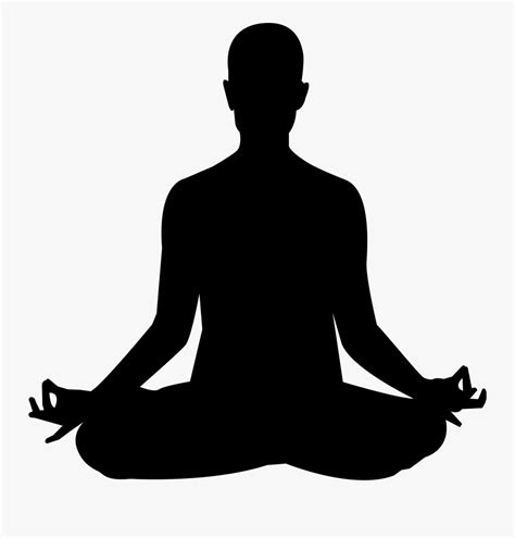 Relax Clipart Meditation - Yoga Image Black And White , Free Transparent Clipart - ClipartKey