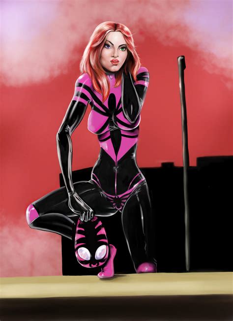 spidergirl.color rosa. by kaskajo on DeviantArt