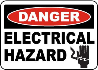 Electrical Hazard Labels, Electrical Hazard Stickers