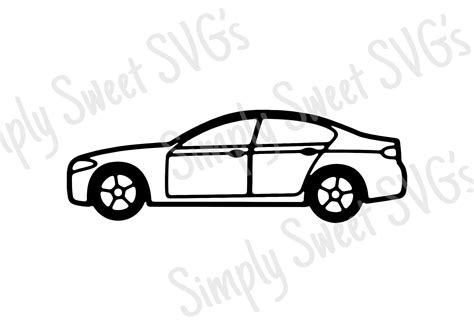 Car SVG Car Outline Car Clipart Vehicle SVG Car PNG - Etsy