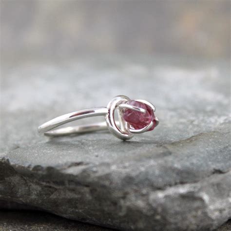 Red Spinel Ring Uncut Red Spinel Ring Raw Red Spinel - Etsy