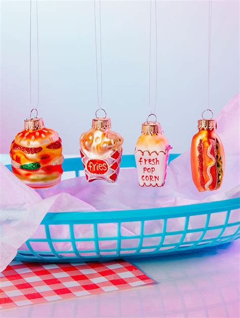 Sass & Belle Fast Food Shaped Baubles | Christmas | Skinnydip London