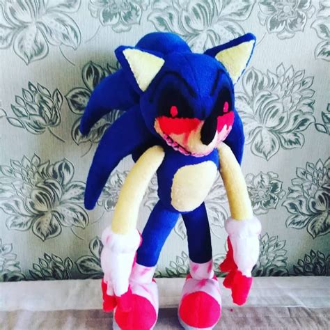 Custom-made plush inspired by the Sonic E X E plush toy to | Etsy | Sonic plush toys, Sonic ...