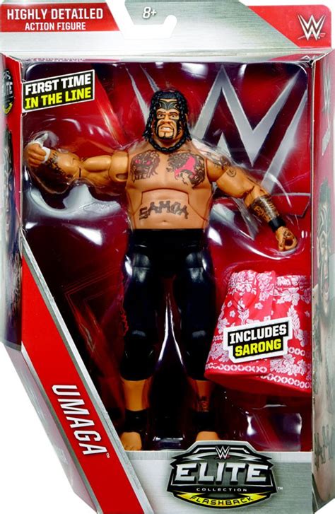 WWE Wrestling Elite Series 40 Umaga 6 Action Figure Sarong Mattel Toys - ToyWiz