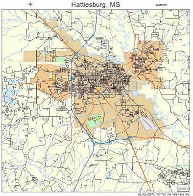 Map Of Hattiesburg Ms | Map Of The World