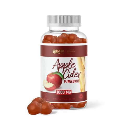 Private Label All Natural Apple Cider Vinegar Gummies – Non-GMO – Vegan Friendly - 1,000 mg