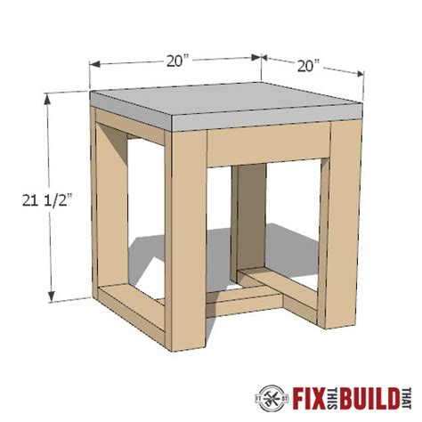 Woodworking Project Patio Side Table - Patio Furniture