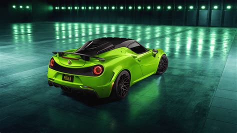 Pogea Racing Alfa Romeo 4C Centurion Green Arrow 2018 4K 4 Wallpaper | HD Car Wallpapers | ID #10955