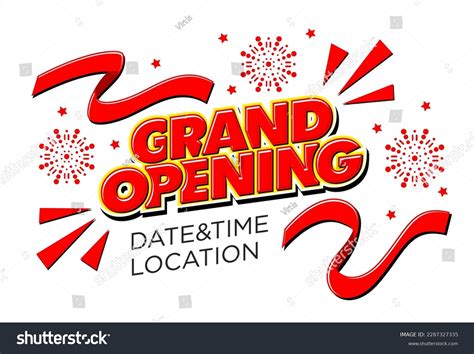 7 Grand Opening Invitationt Template Images, Stock Photos & Vectors | Shutterstock