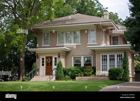 Lovely historic beige brick home in Oklahoma city, OK USA Stock Photo: 61178740 - Alamy