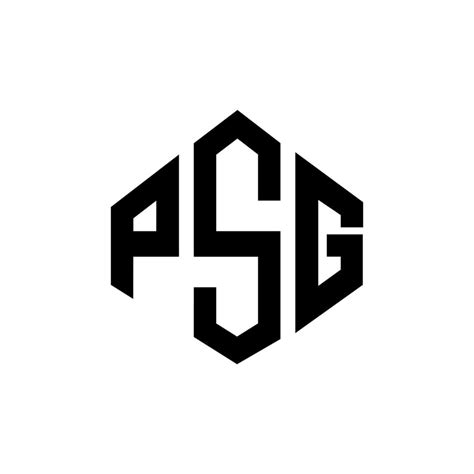 PSG letter logo design with polygon shape. PSG polygon and cube shape ...