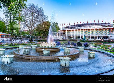 Concert hall at Tivoli amusement park in Copenhagen,Denmark Stock Photo ...