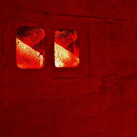 Red-Wall | The sun shining through gaps in a block wall pain… | Flickr