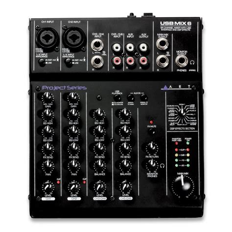 ART USBMix6 6-Channel Mixer/USB Audio Interface | Gear4music